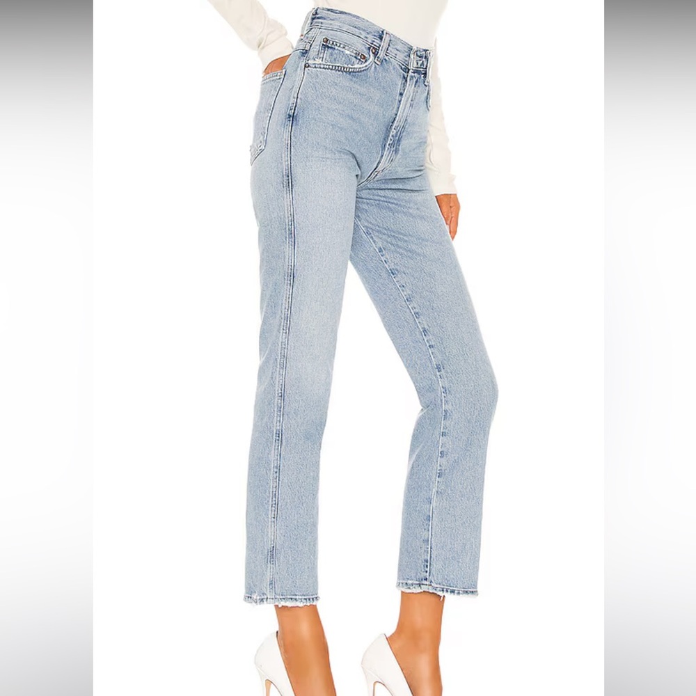 Agolde Pinch Waist High Rise Kick Jeans in Riptide Size 25 NWTs